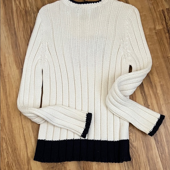 Ralph Lauren Cream Knit Sweater with Flag Design - Picture 4 of 4